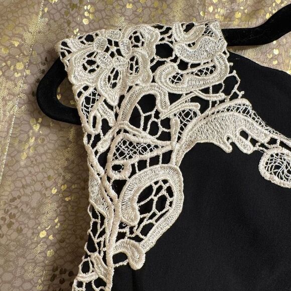 Torrid Black Ivory Embroidered Lace Bodycon Mini Sheath Dress Size 12 - Picture 4 of 6